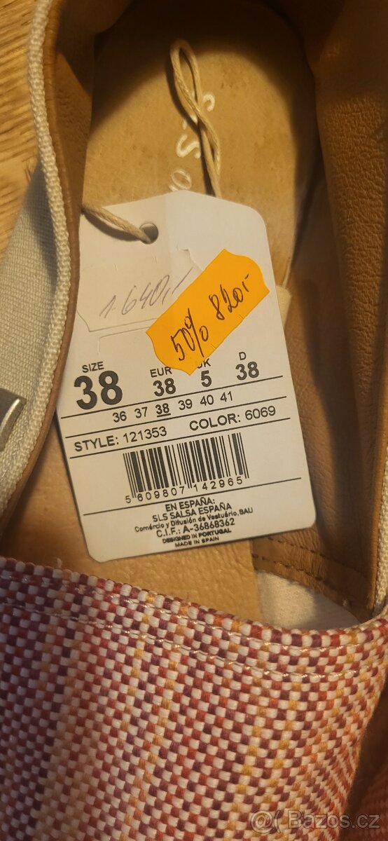 Nové Salsa espadrilky vel.38 - 2