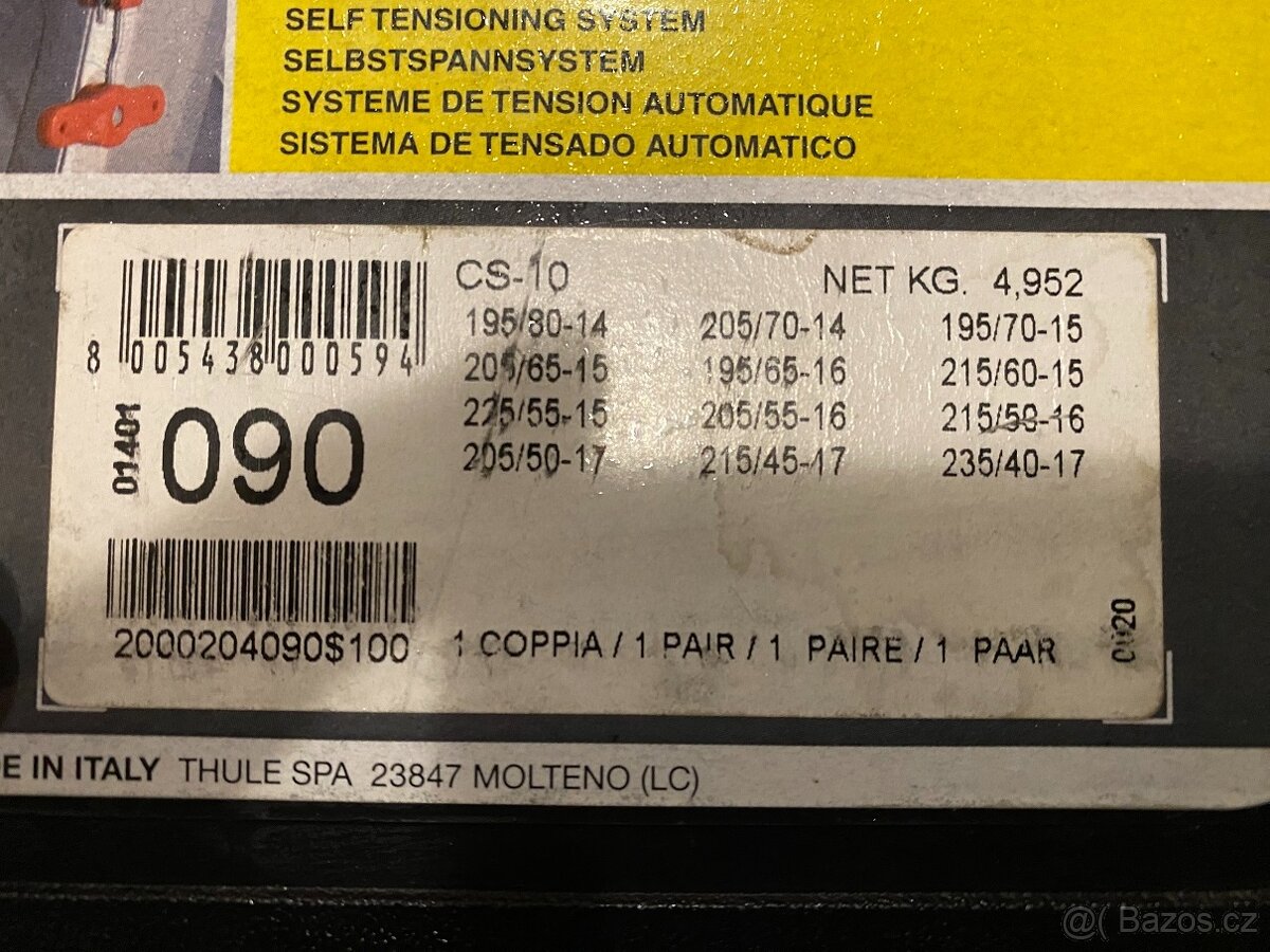 Sněhové řetězy Thule CS-10 rozměr 090 - 2
