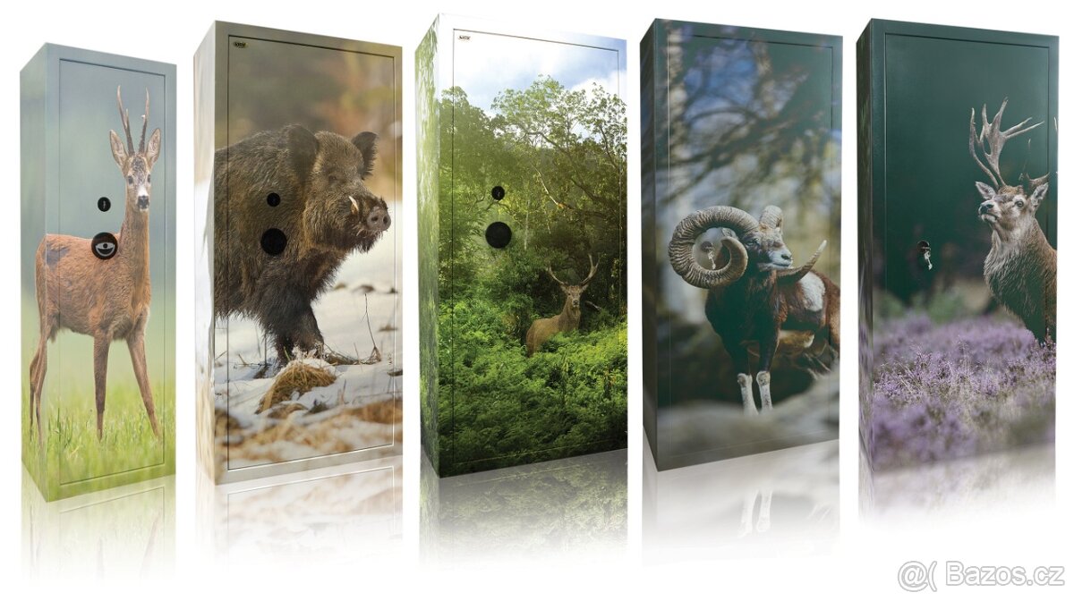 Trezor na 10 zbraní s hunter dekorem - 2