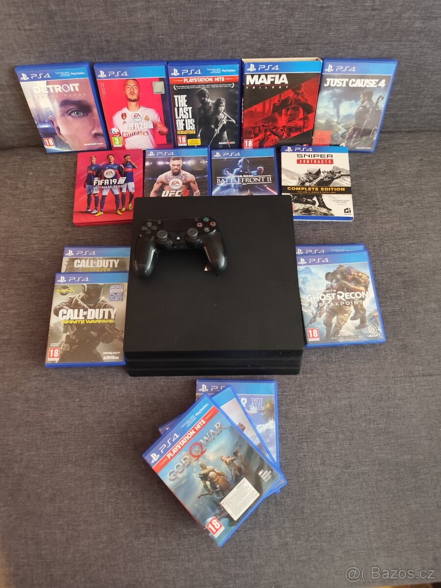 PS4 PRO s hrami - 2