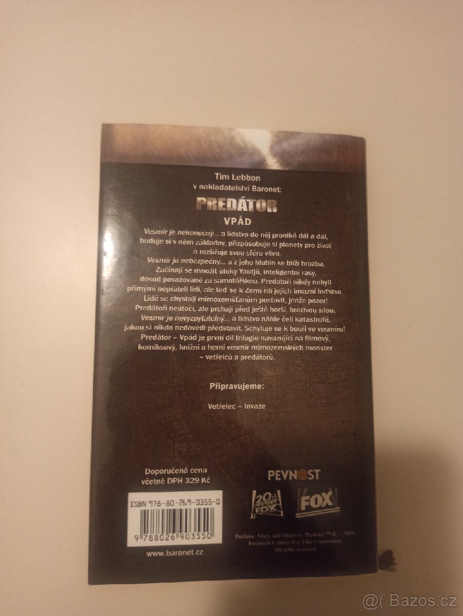 Kniha Predátor - Vpád - 2