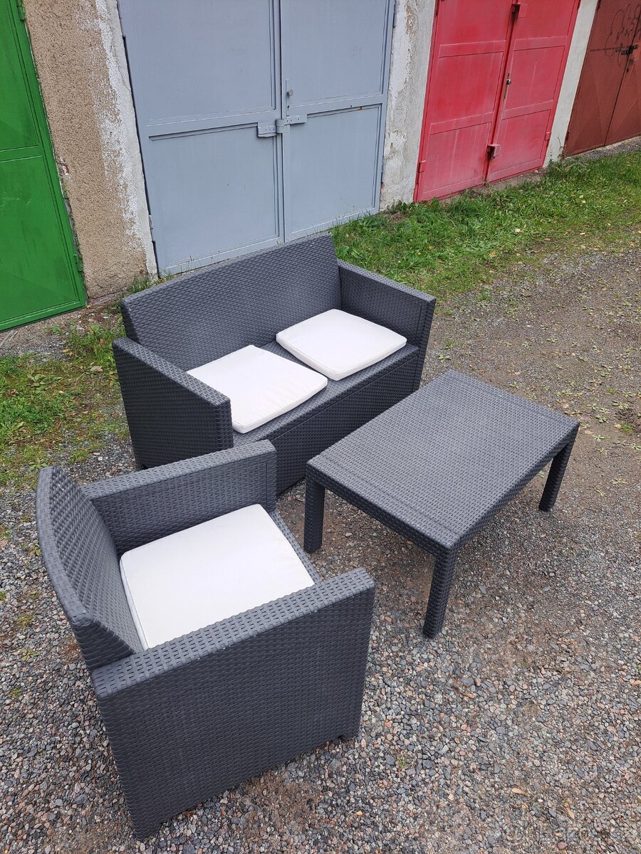 Polyratanovou zahradní sedačka - 2