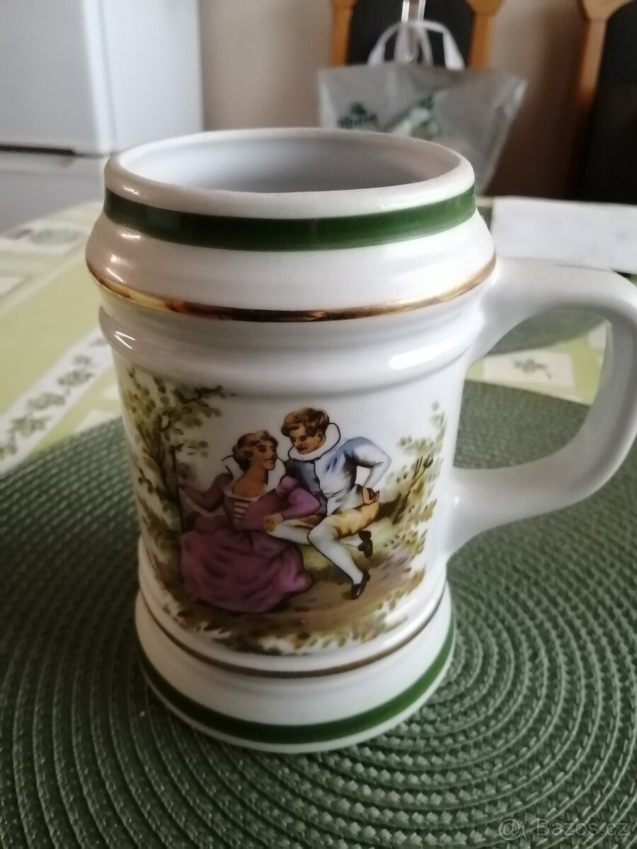 Retro korbel porcelán - 2