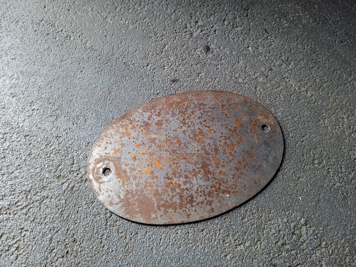 Plechová cedulka CZ - 2