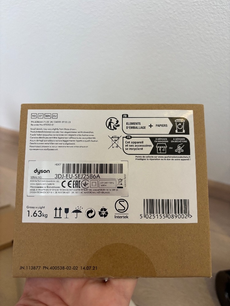 Fén Dyson supersonic origin černý - 2