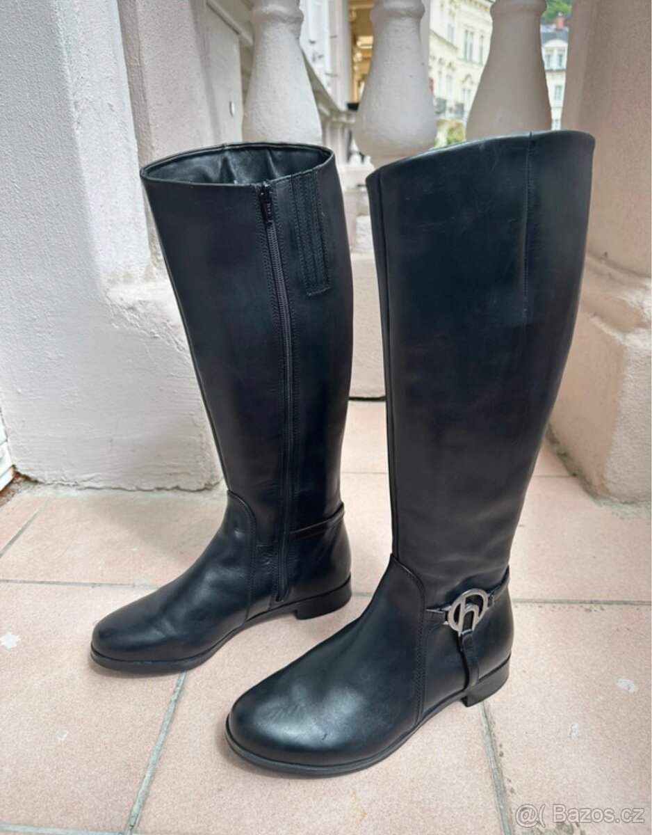 Kožené kozačky Högl - 2