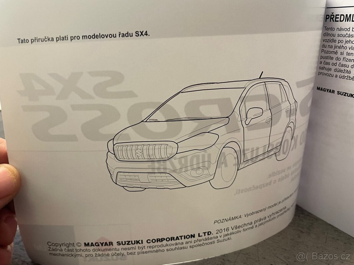 Český návod k vozu SUZUKI SX4 Scross - 2