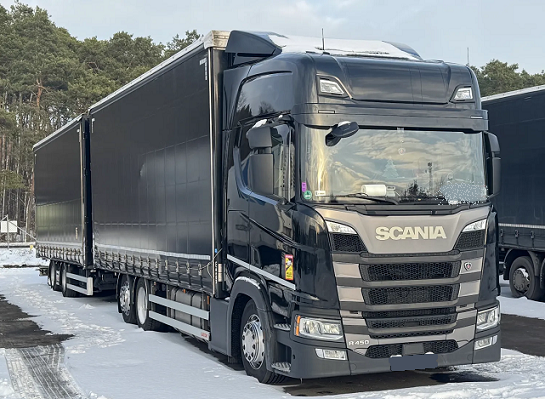 Scania R450 6x2 - velkoobjemová souprava - průjezdná - 2