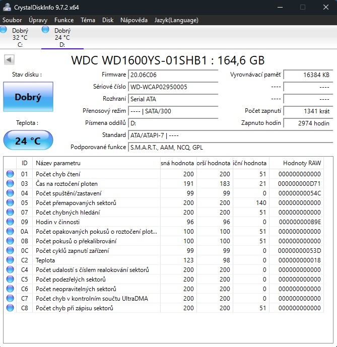 HDD Western Digital 160 GB 3,5" - 2