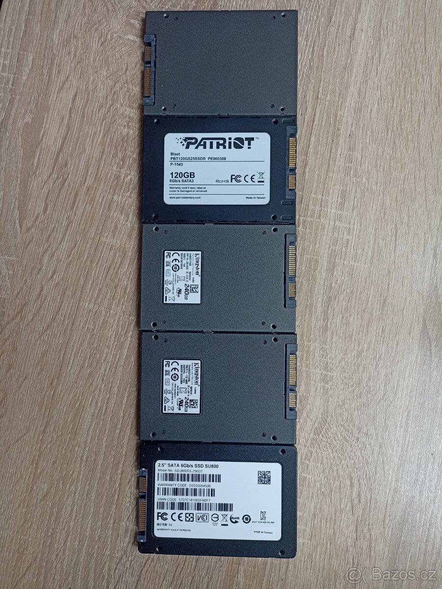 5x SSD disk - 2