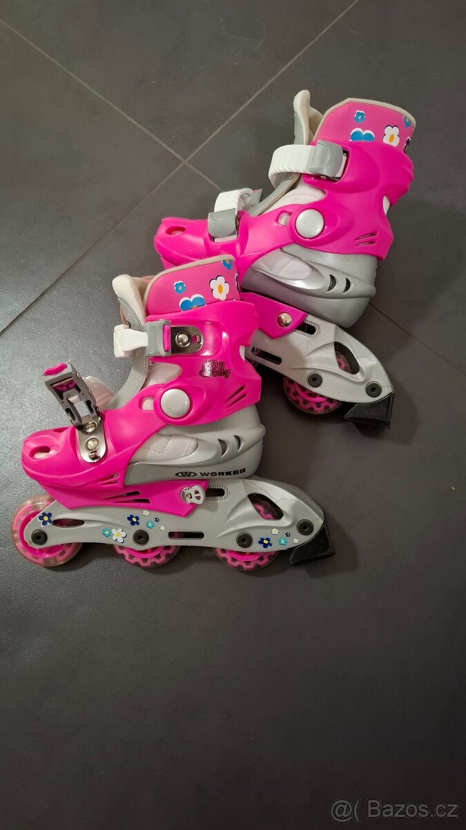 Kolečkové brusle nastavitelné - 2