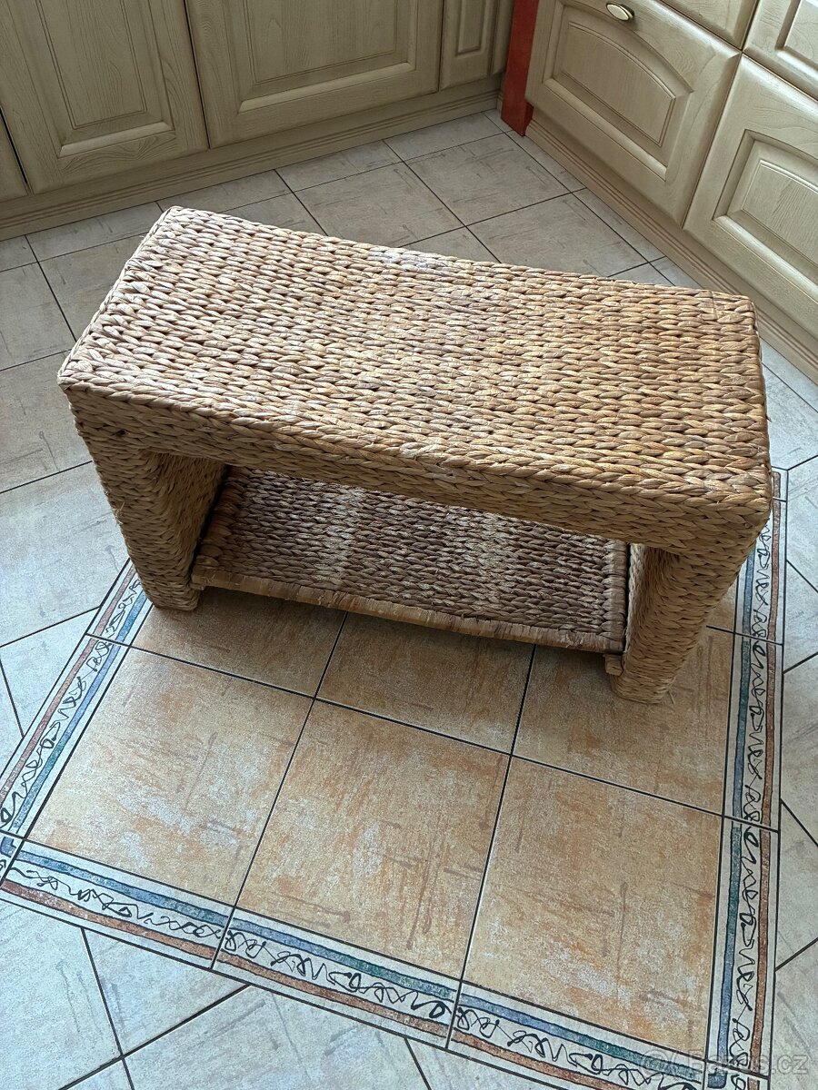 Proutěná lavice - 2