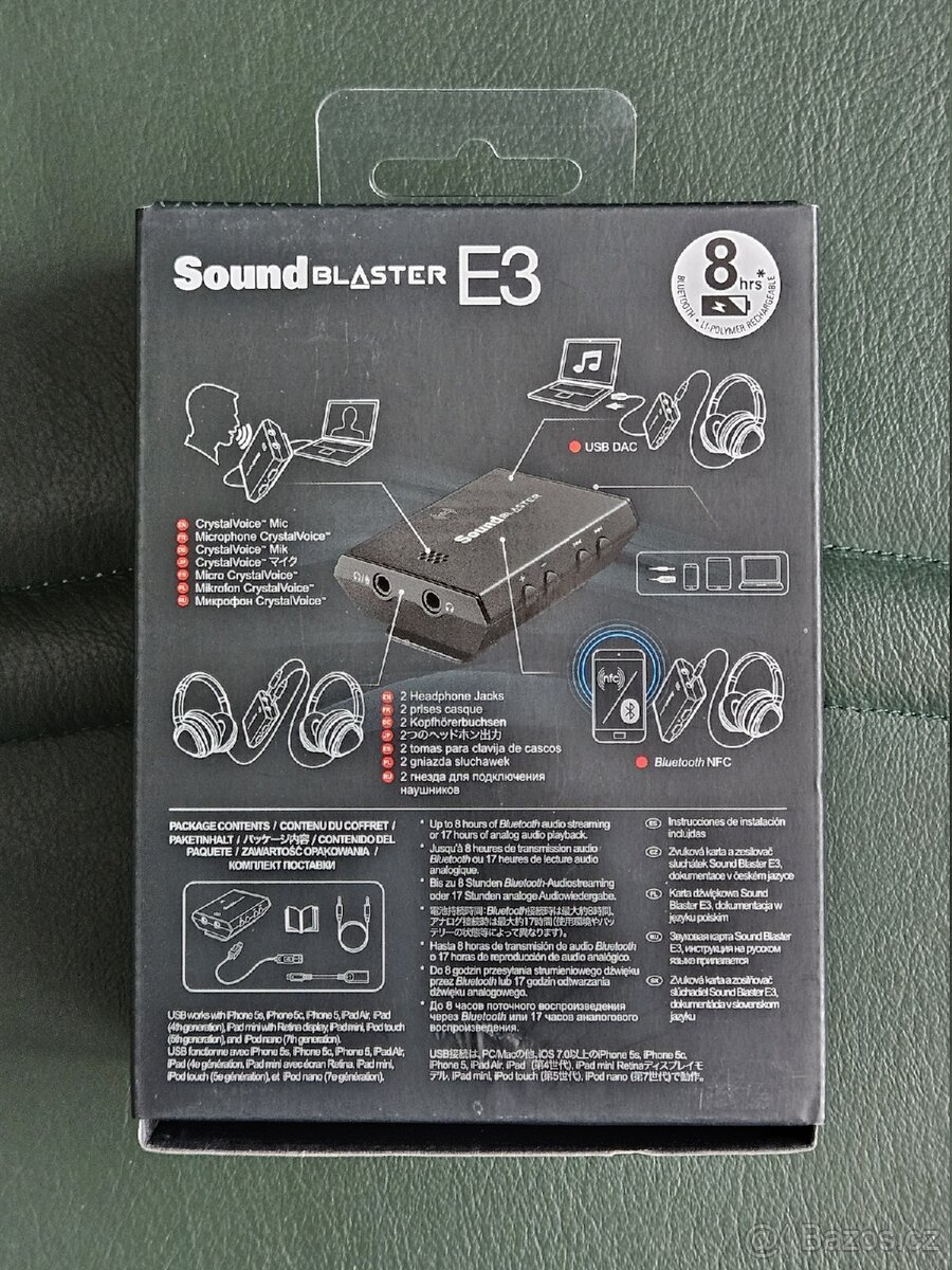 Bluetooth zesilovač na sluchátka Creative Sound Blaster E3 - 2