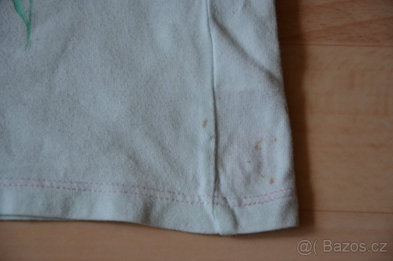 Dětské dívčí triko krátký rukáv - květináč květiny - 2