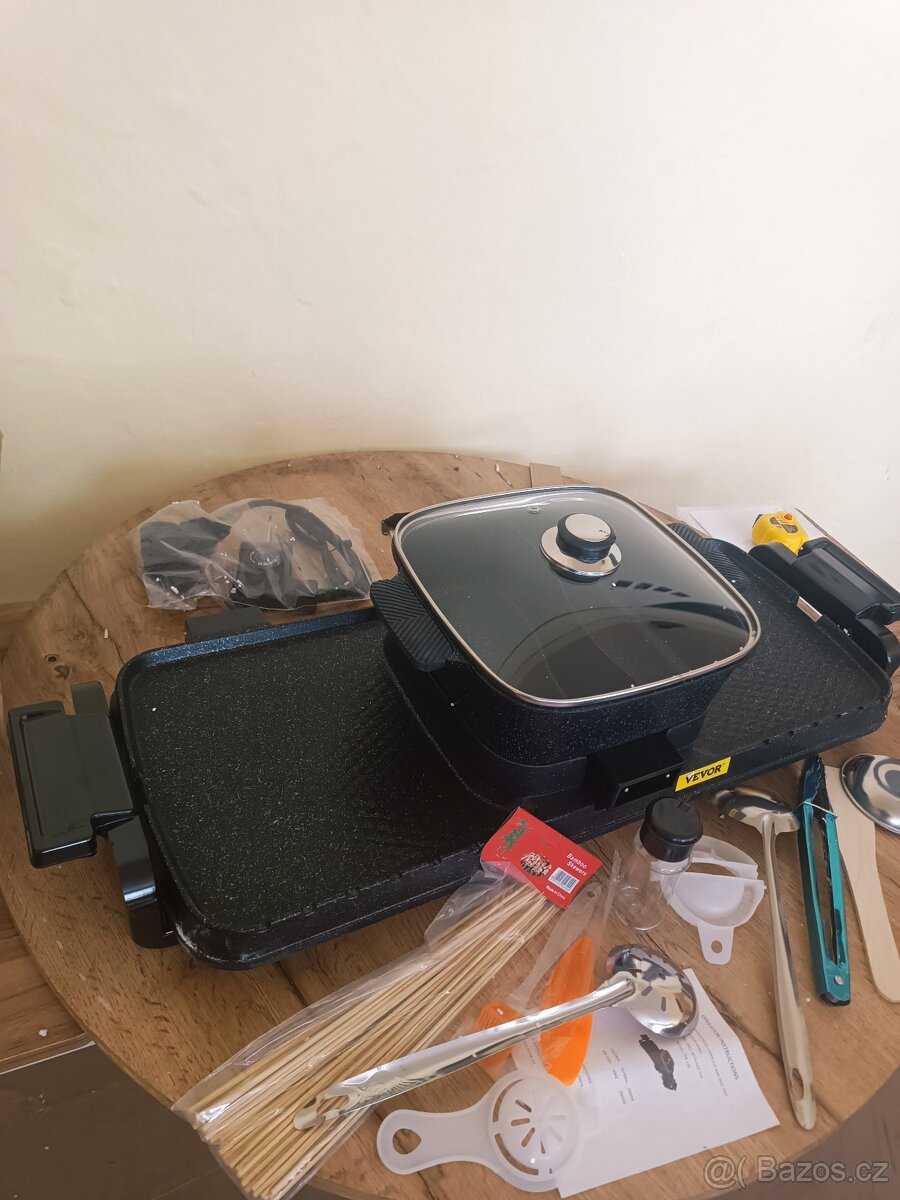 Multifunkční elektrická pánev / gril, 2400 W - 2