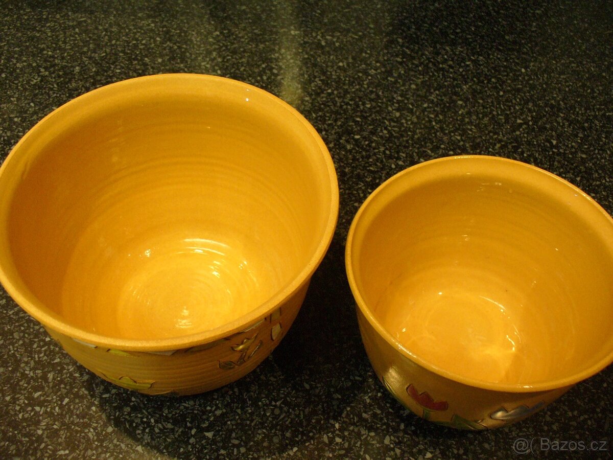 2 keramické květináče - 2