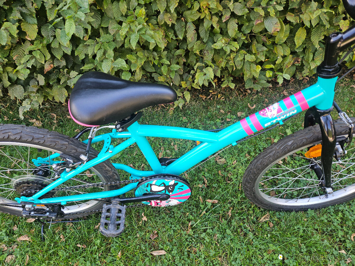 20" dětské dívčí horské kolo B-TWIN, rám 10" - 2