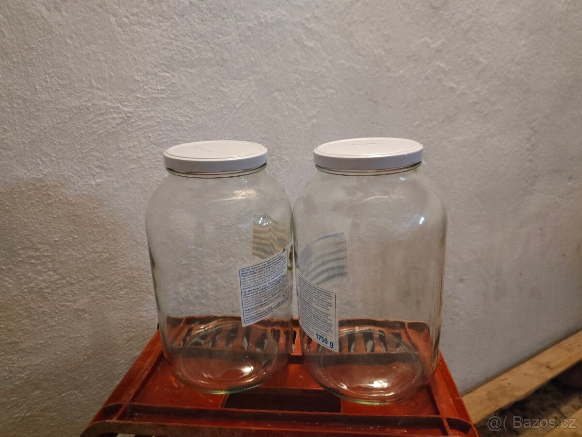 Prodám 100 ks, velké zavařovací sklenice - 2