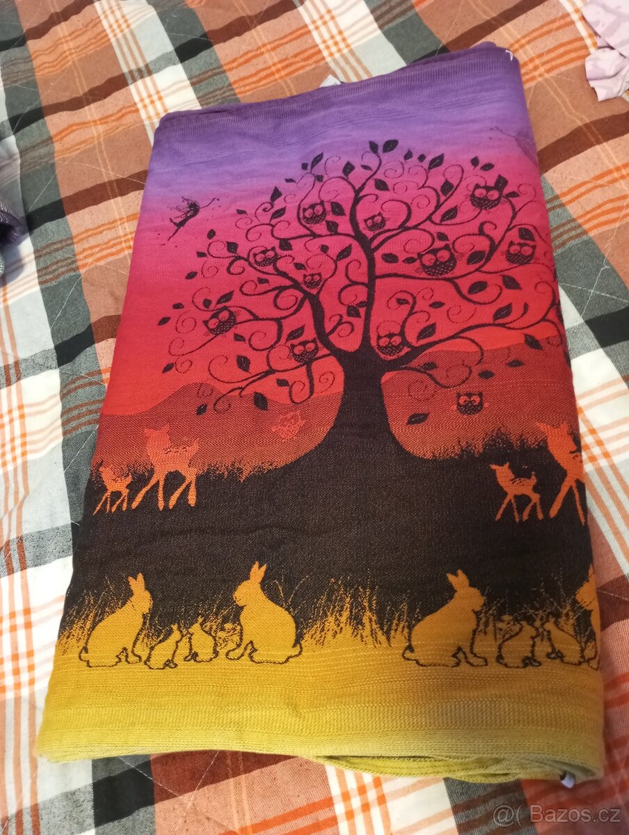 Šátek na nošení dětí Natibaby Magical Forest Night Glo vel 6 - 2