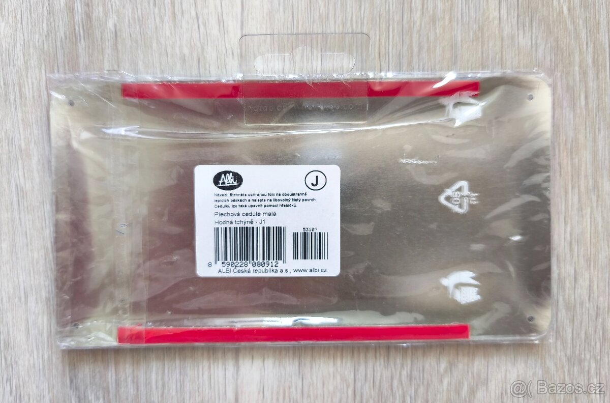 Plechová cedule od Albi "Tady bydlí hodná tchýně" - 2