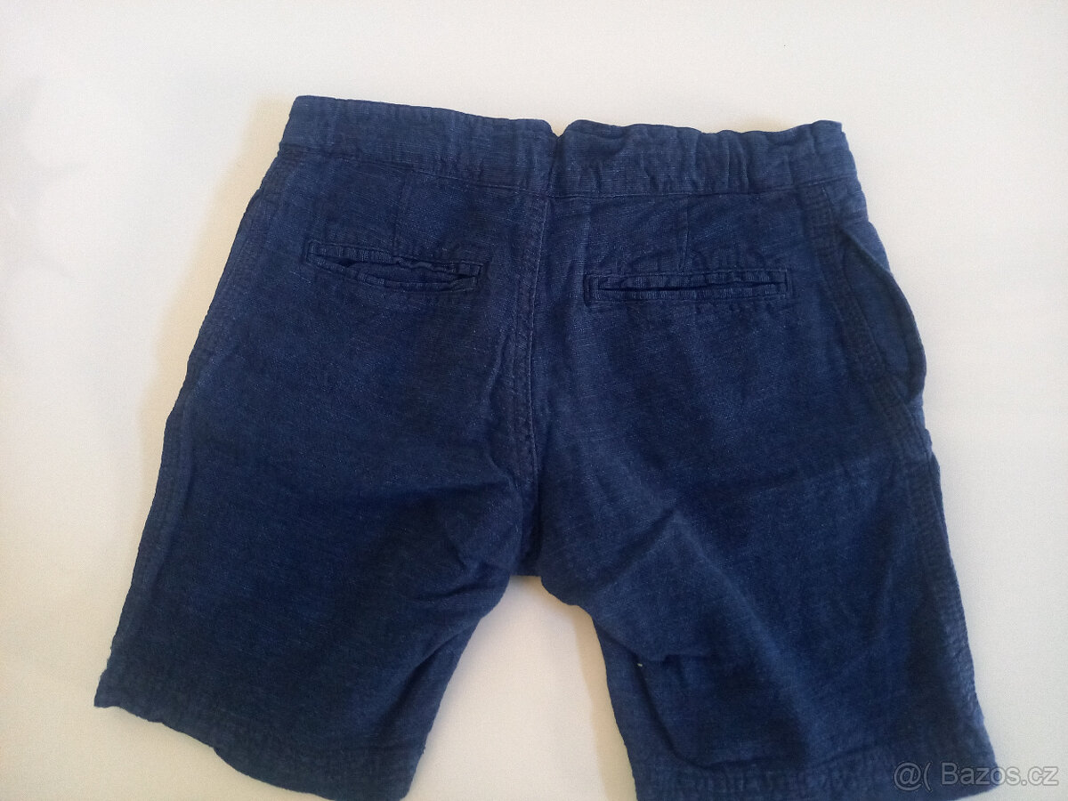 H&M modré kraťasy 110 - 2