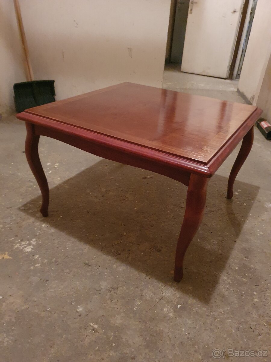 Retro Konferenční stolek / stůl 80x80x50 - 2