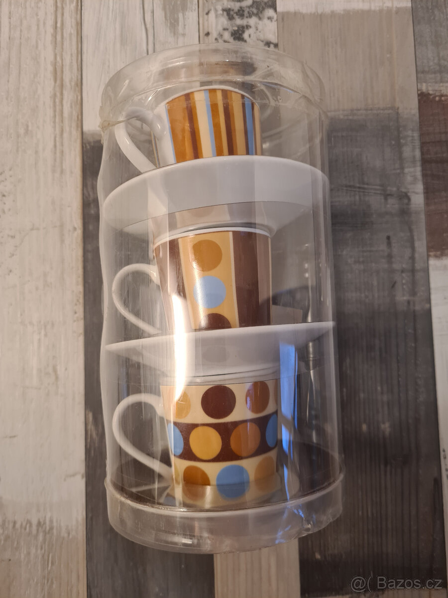 Hrníčky na kávu, set 3 ks - 2