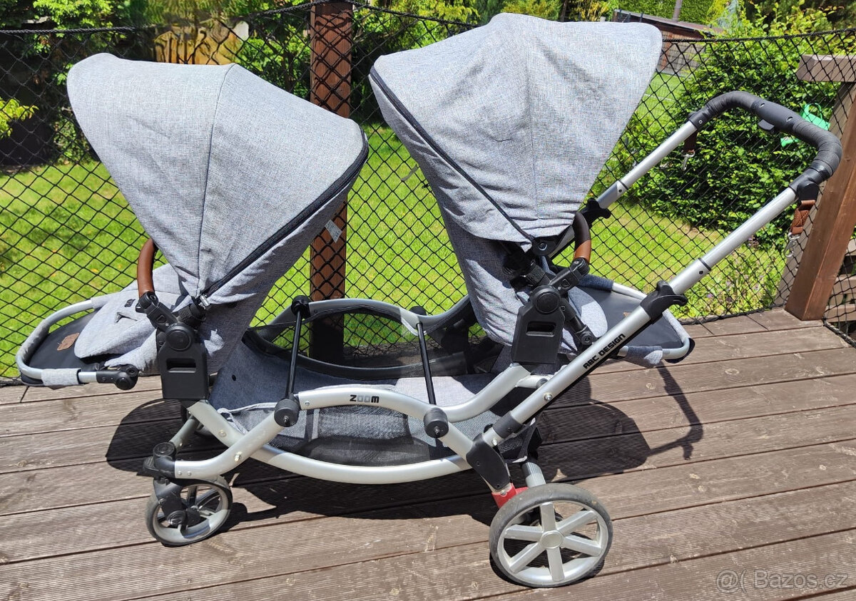 Dvojkočárek ABC DESIGN Zoom Graphite Grey - 2