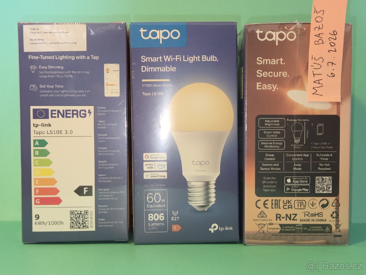 Chytrá LED žárovka TP-Link Tapo L510E - 2