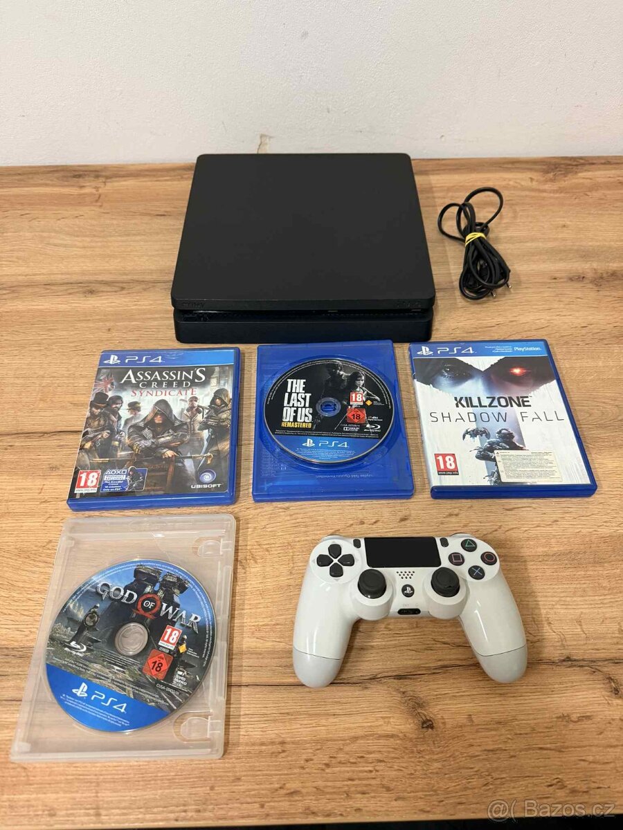 Playstation 4 slim 500GB +4 hra - 2