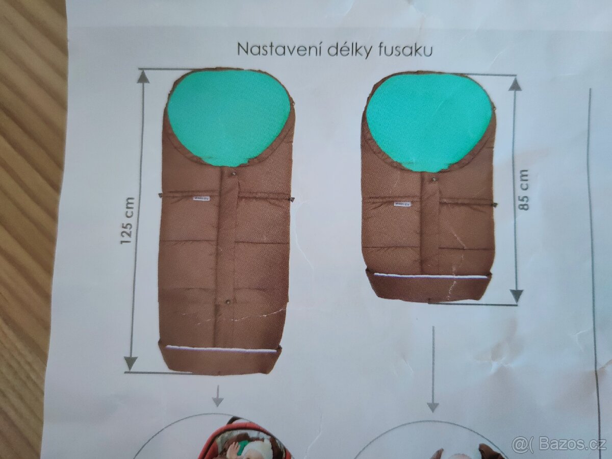 Teplý rostoucí fusak do kočárku/vajíčka - 2