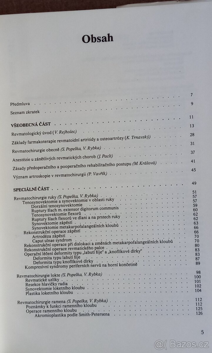 Revmatochirurgie - 2