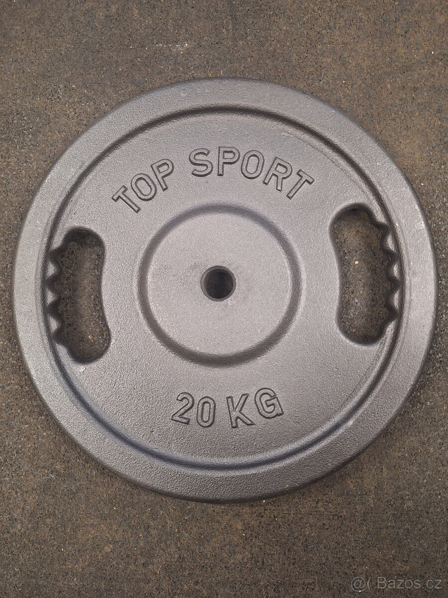 Olympijské kotouče s úchopy TOPSPORT - 2