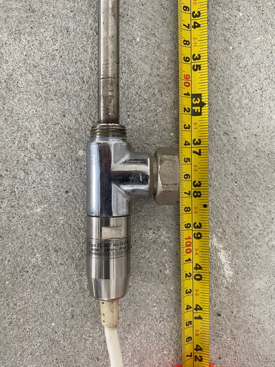 Topné těleso 900W do radiátoru, topná tyč, žebřík - 2