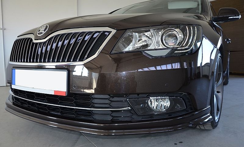 Škoda Superb 2 Facelift (13-15) přední tuning spoiler - 2