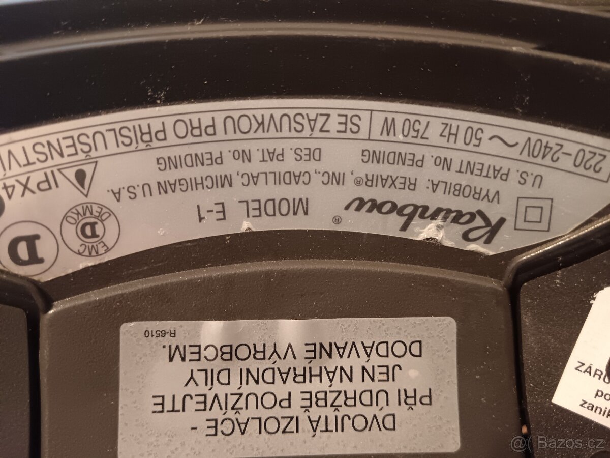 Vysavač Rainbow, model E-1, na náhradní díly. - 2