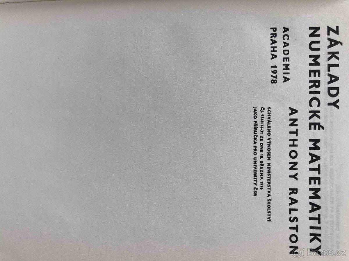 Základy numerické matematiky, A. Ralston - 2