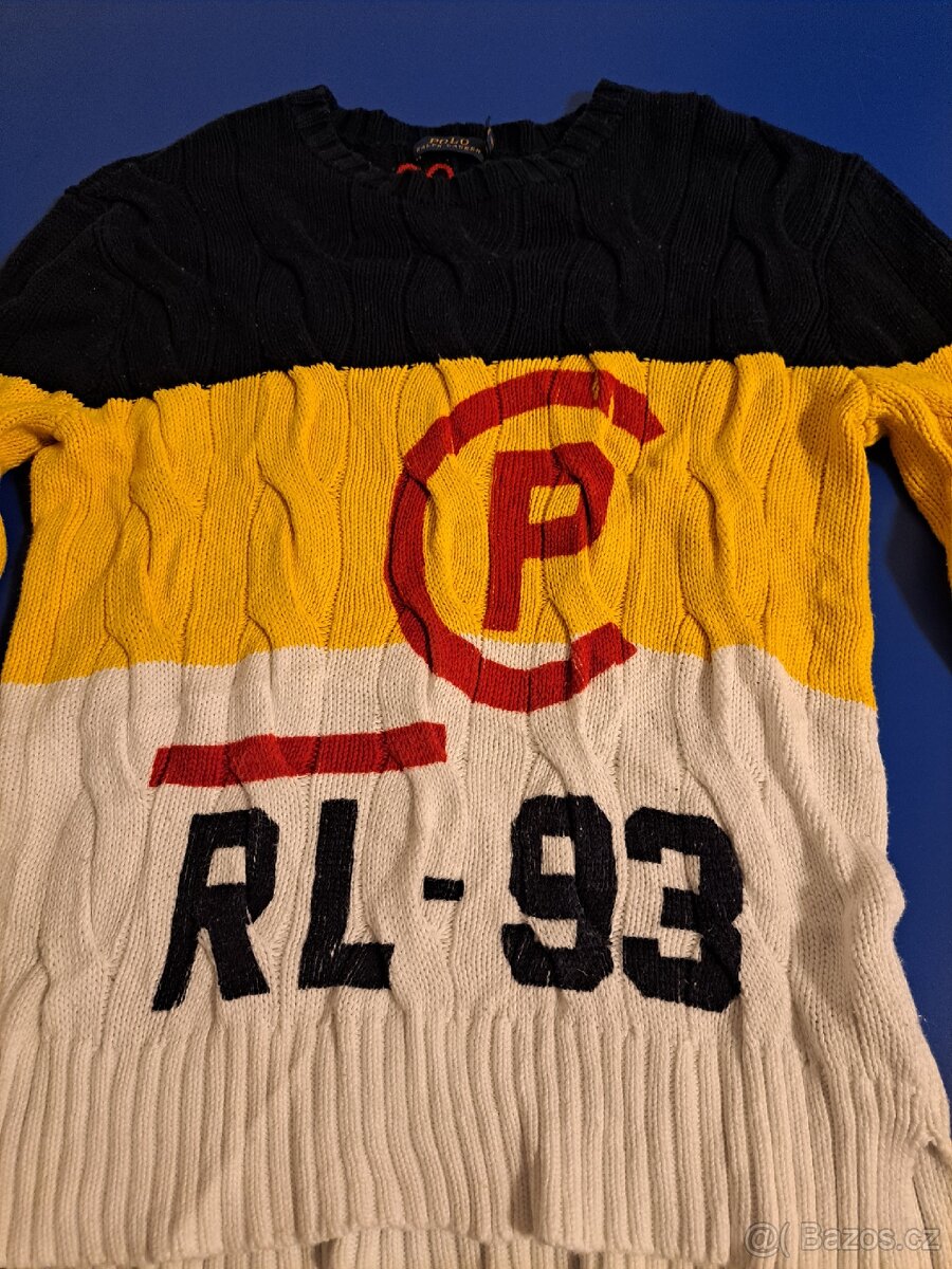 Retro pletený svetr 1993 značky Ralph Lauren - 2
