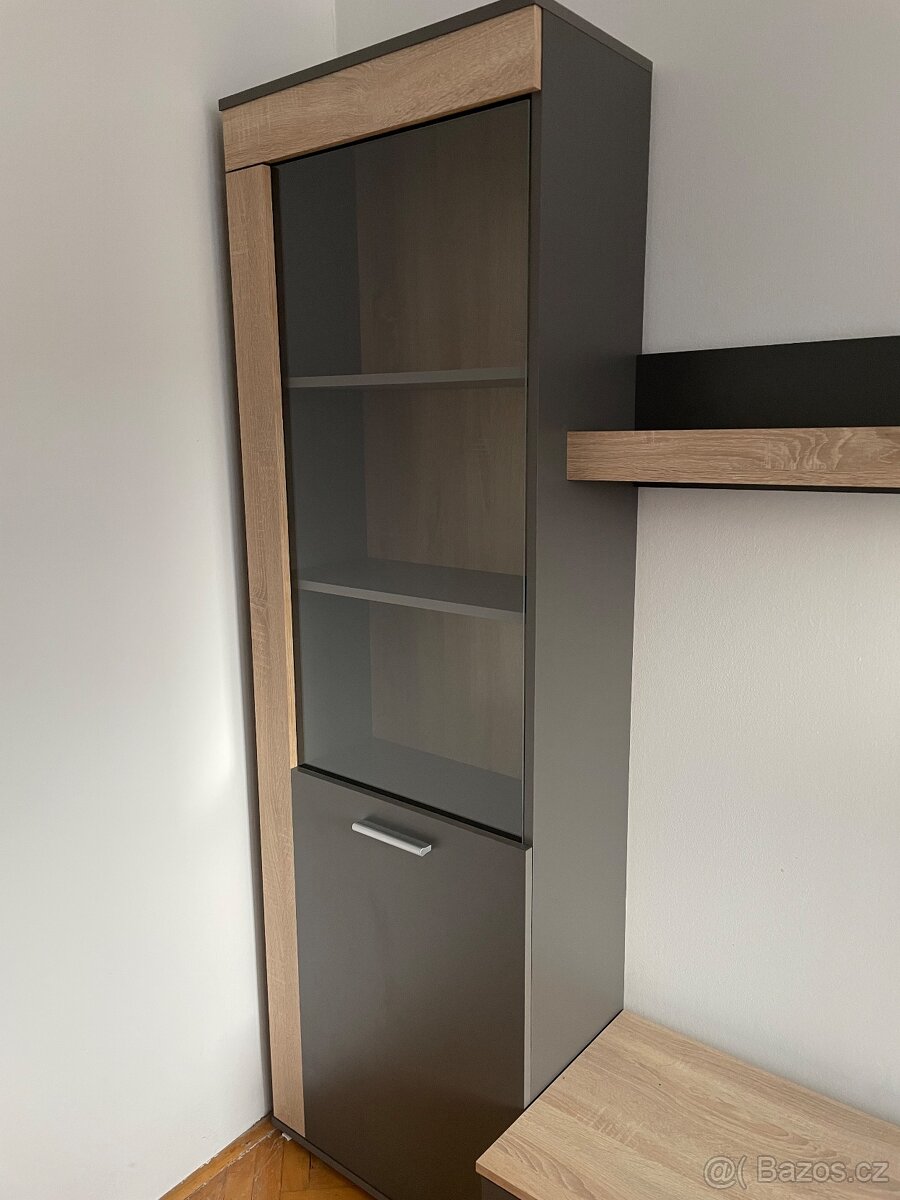 Obývací stěna BITTER grafit/dub sonoma - 2