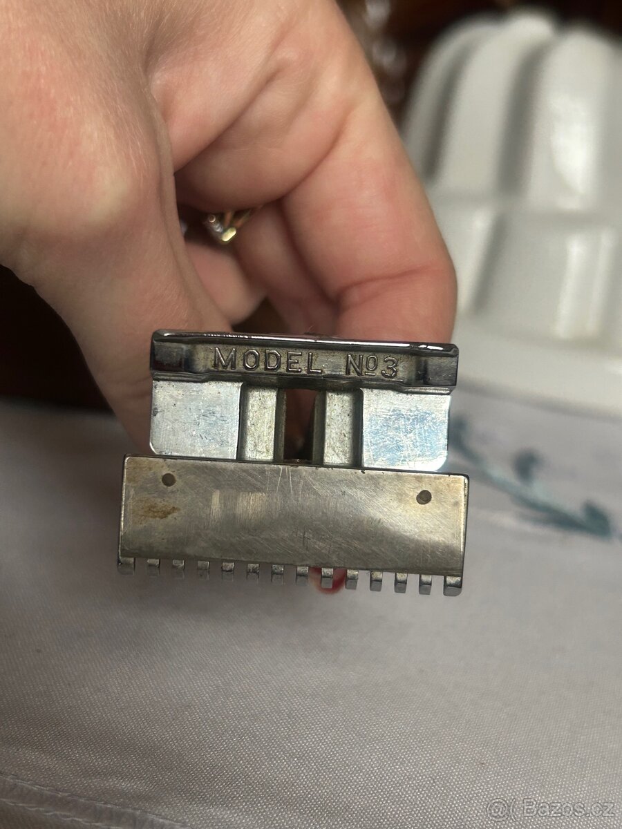 Starý holicí strojek De Haven – Model No. 3 (USA) - 2