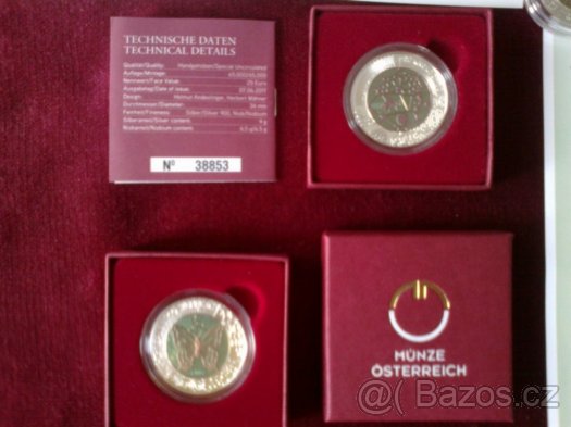 Numismatika-Rakousko 2017-25,-/Mikrokosmos-mince NIOB - 2