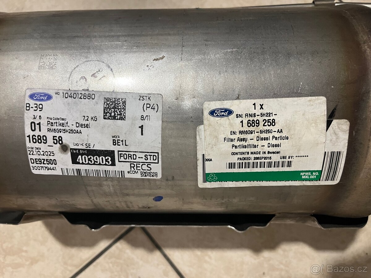 Nový DPF filtr Ford originál - 2