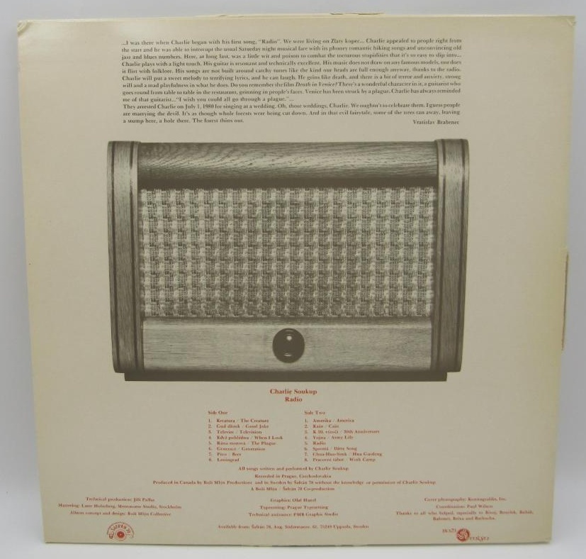 LP Charlie Soukup – Radio (1981), vyd. Šafrán 78 - 2