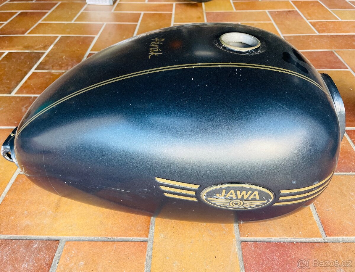 Nádrž + držáky Jawa nový Pérák - 2