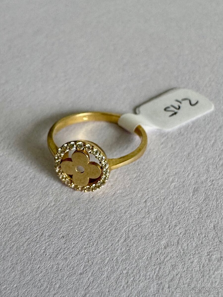 Zlatý prsten 14K, 2,15 g, vel.53 - 2