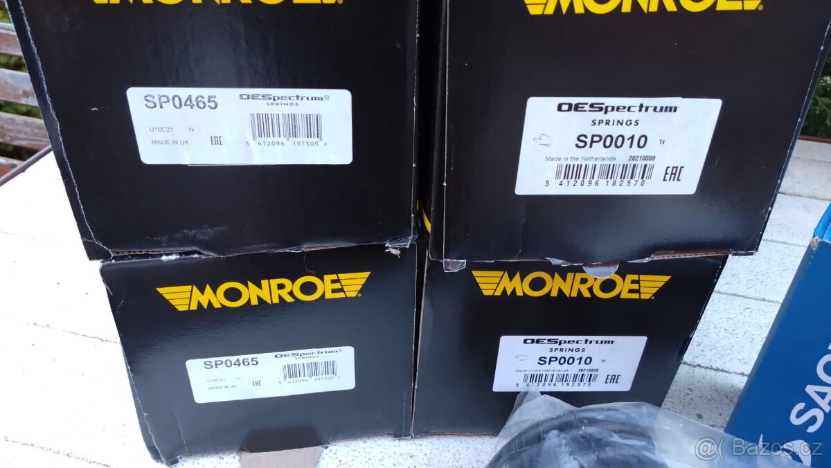 NOVÉ Monroe Pružiny Ford Sierra DOHC+prachovky - 2