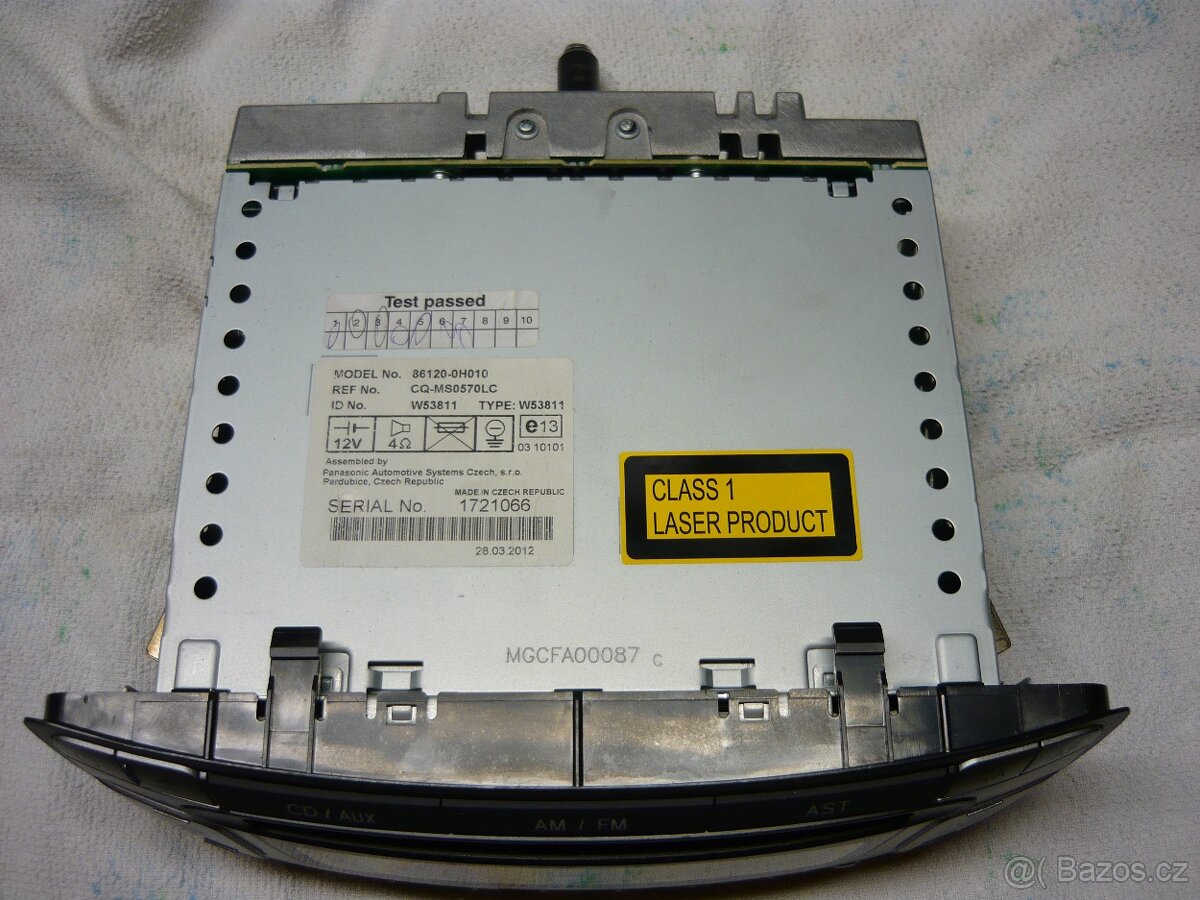 Originál autorádio do Citroen C1 - 2