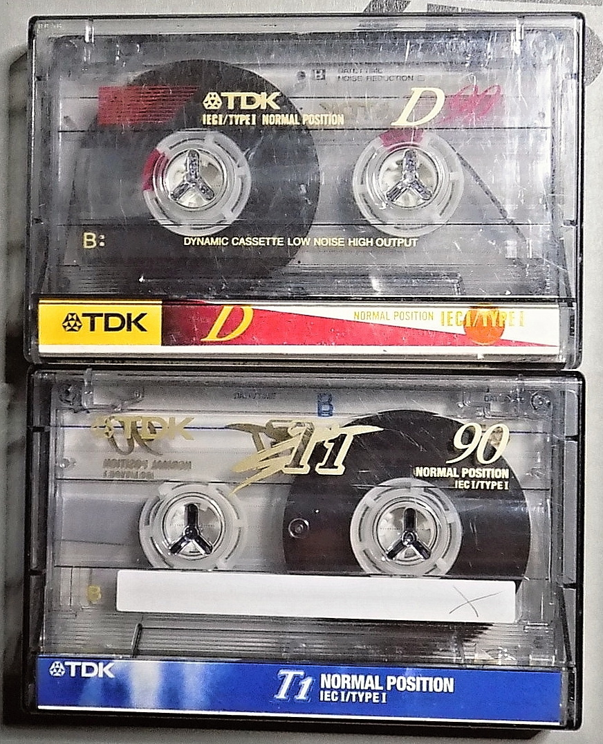 Prodám prázdné kazety MC, 2x BASF 90, 2x TDK 90 - 2