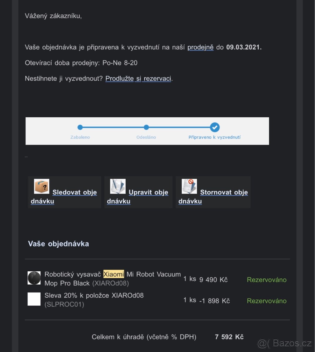 Robotický vysavač Xiaomi Mi Robot Vacuum Mop Pro Black - 2