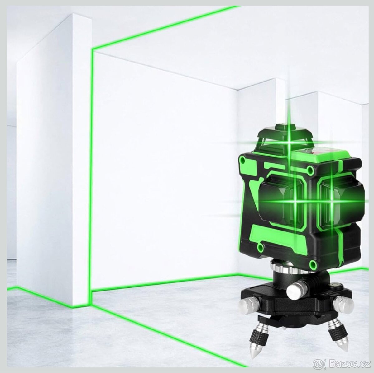 3D Křižovy laser Nivelační 12liniový zelený 360º - 2